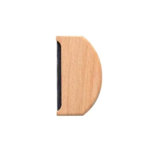 Wool Cashmere Comb Manual Beech Wood Lint Remover with Honeycomb Steel Mesh Effe