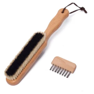 Lint Brushes for Clothes, 100% Natural Boar Bristle Clothes Brush for Cashmer...